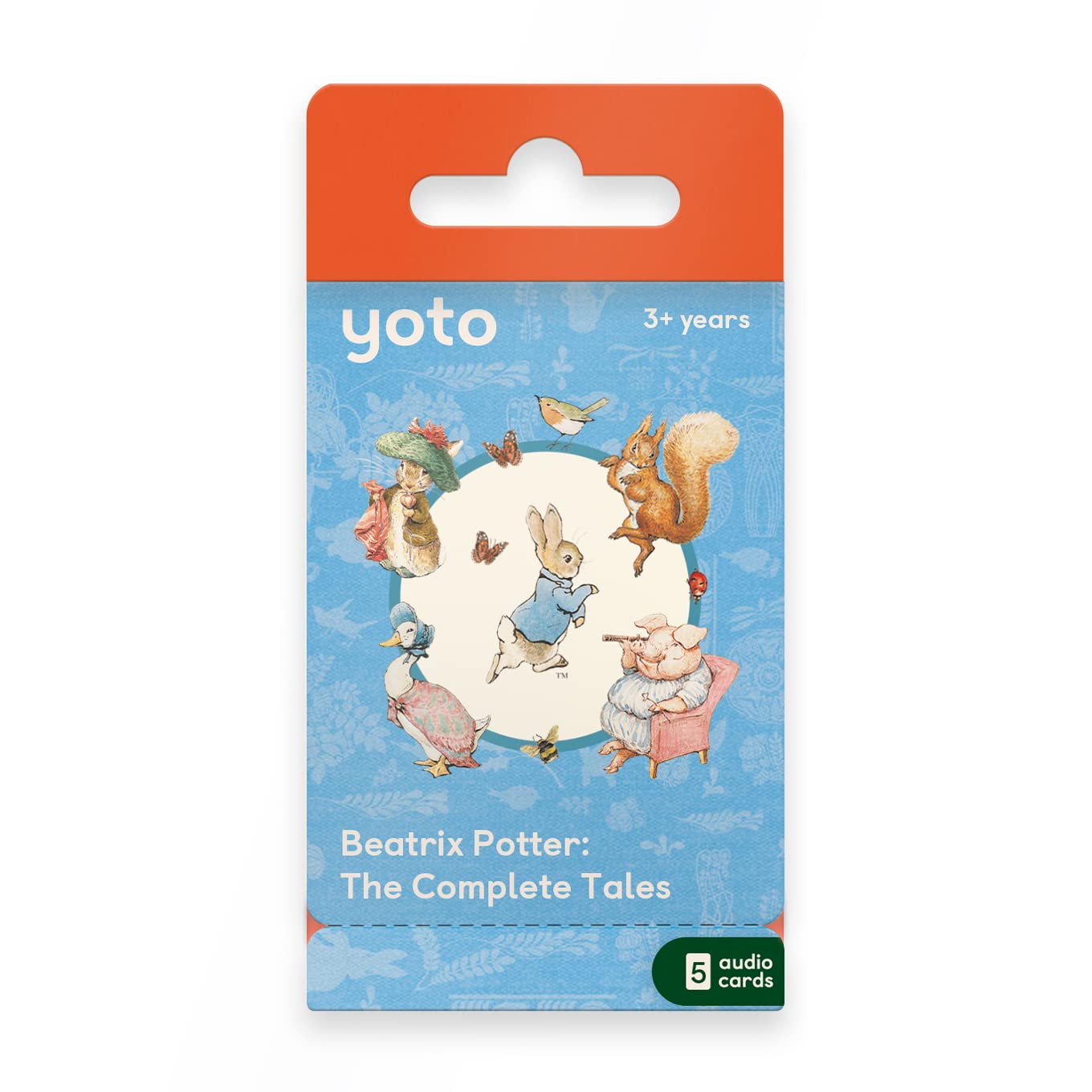 YOTO Beatrix Potter Complete Tales box ready for screen-free storytelling with five cards.