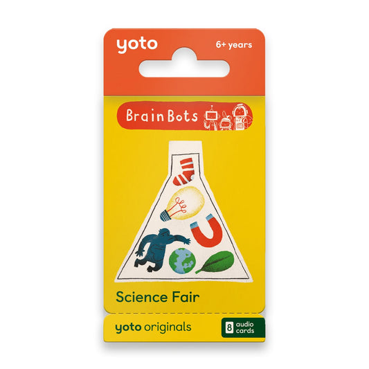 Yoto BrainBots science fair card pack for immersive science stories