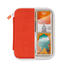 YOTO Card Case angled pockets improve card organization for quick selection