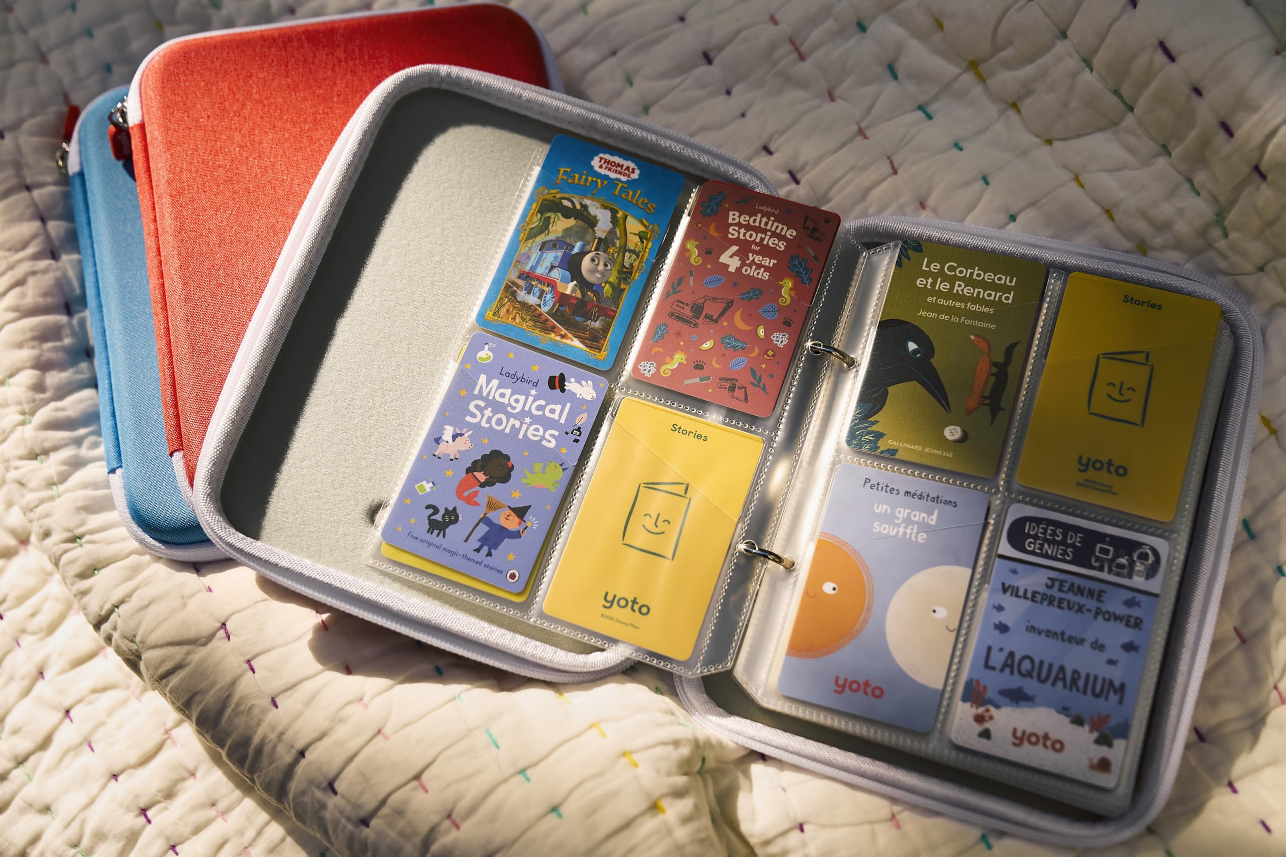 YOTO Card Case eight plastic sheets keep cards neatly grouped for easy browsing
