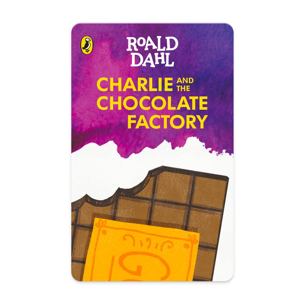 YOTO Charlie & the Chocolate Factory audio card with packaging, immersive storytelling for kids.