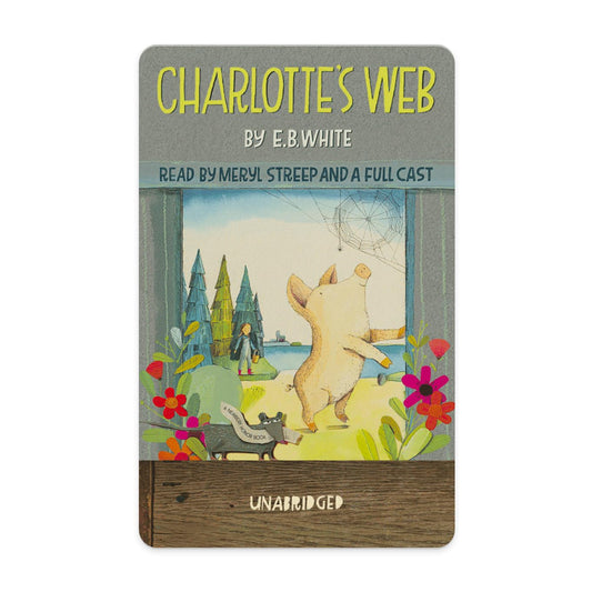 Yoto Charlotte's Web card in box ready for screen-free storytelling