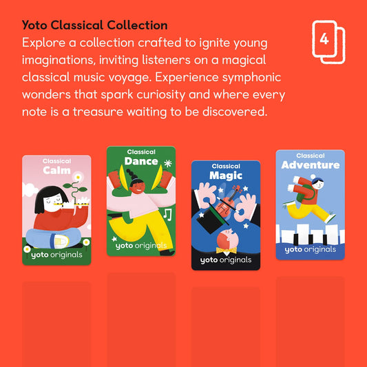 YOTO Classical Collection audio card 2 for kids, supports screen-free wind-down with soothing music