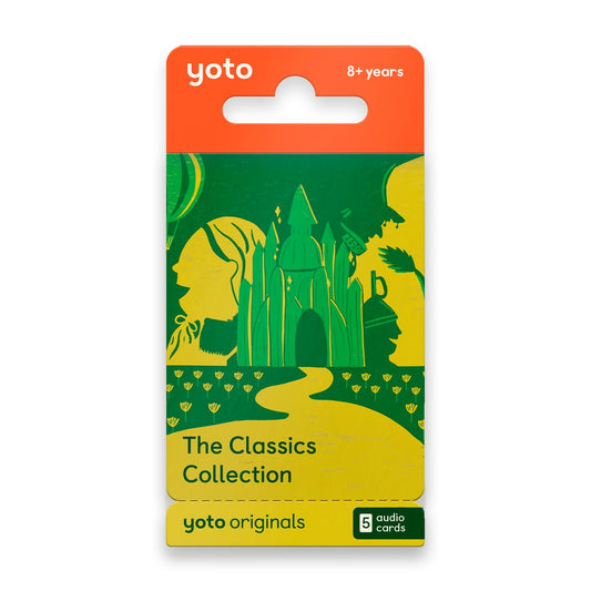 YOTO Classics Collection card cover with colorful story art for screen-free play.