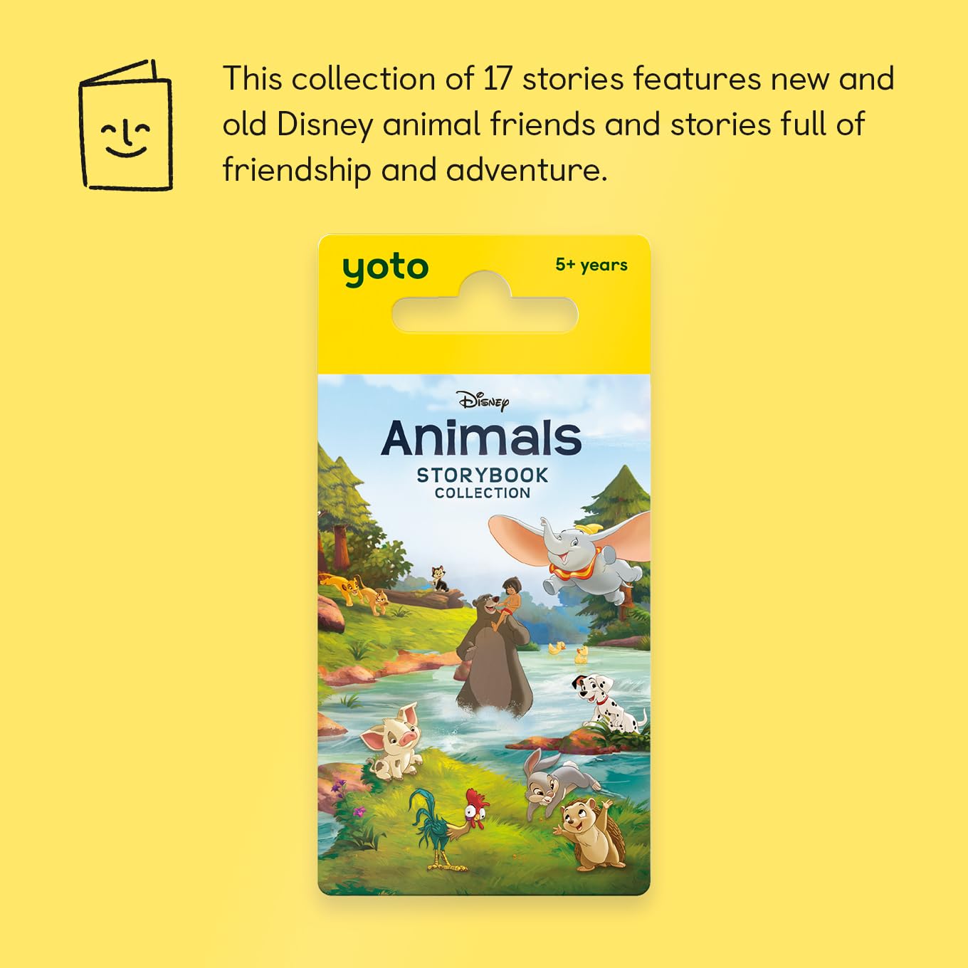 YOTO Disney Animals Storybook Collection audio card ready for immediate play on Yoto Player.