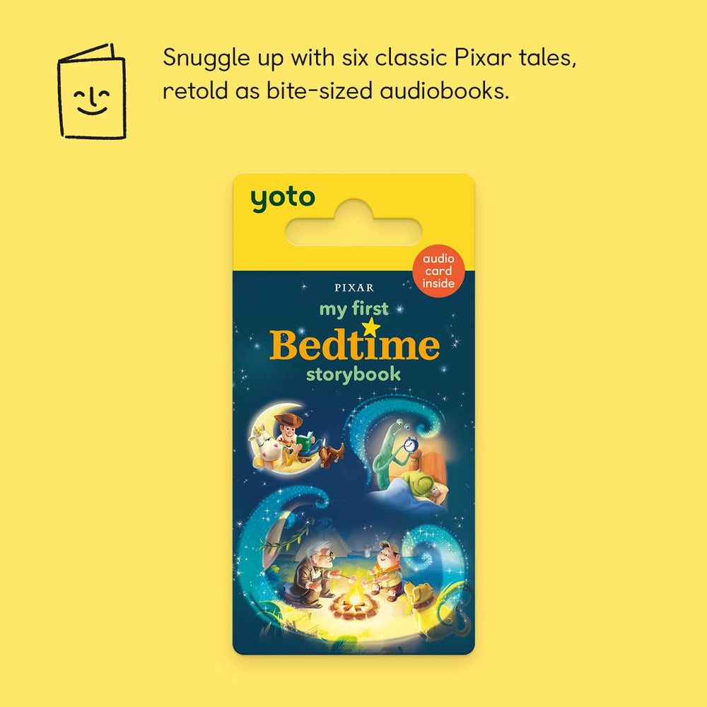 Card inserted in the YOTO Player enabling screen-free listening.