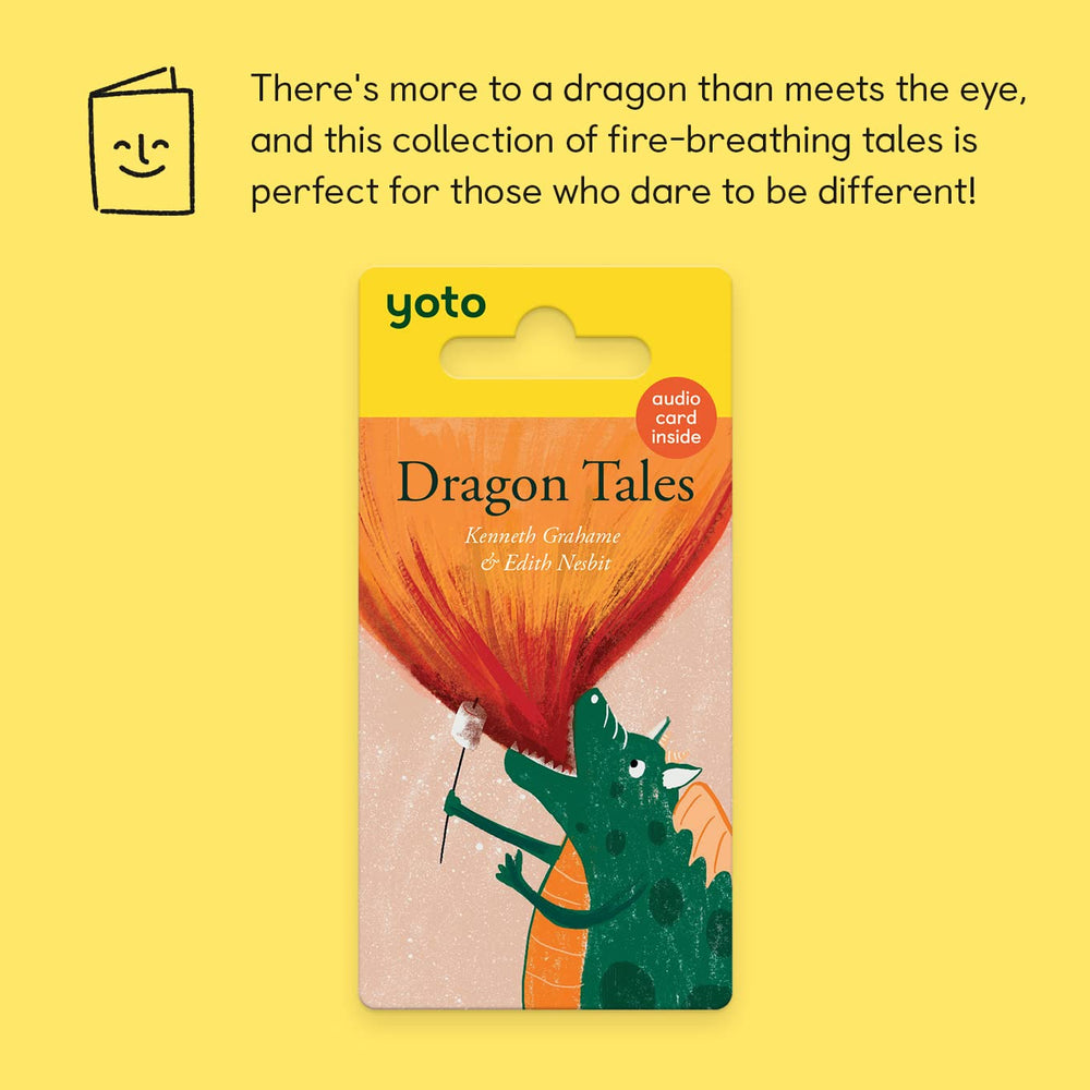 Boxed YOTO Dragon Tales card ready for screen-free storytelling at home
