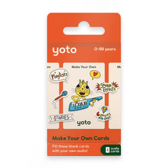 YOTO Make Your Own Cards blank audiobook card for recording memories and stories.
