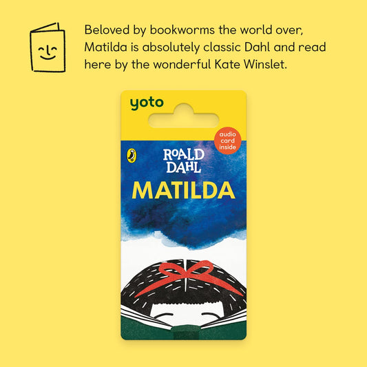 YOTO Matilda card loaded into the Player for quick playback.