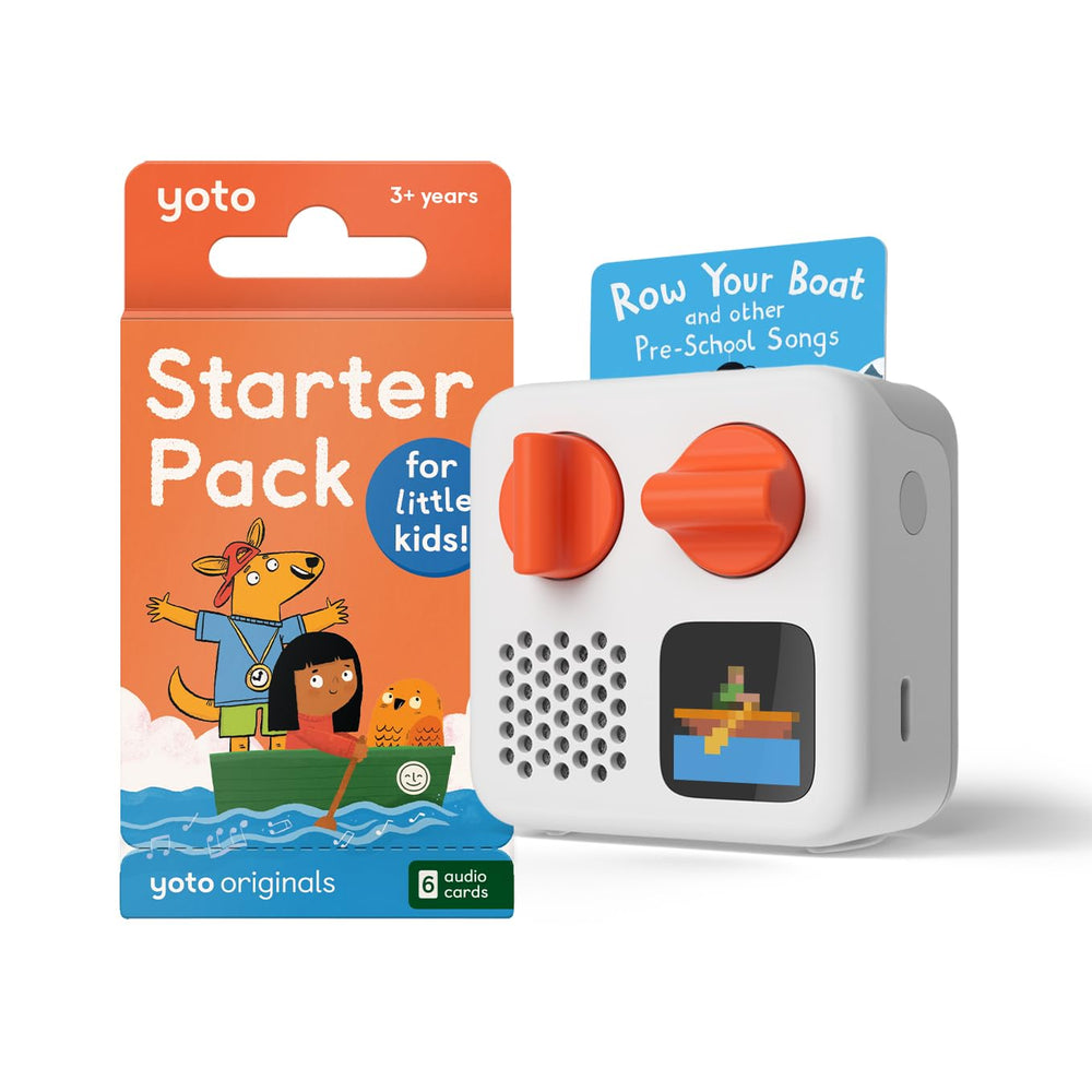 Yoto Mini 2024 edition front view with screen-free audio player for kids