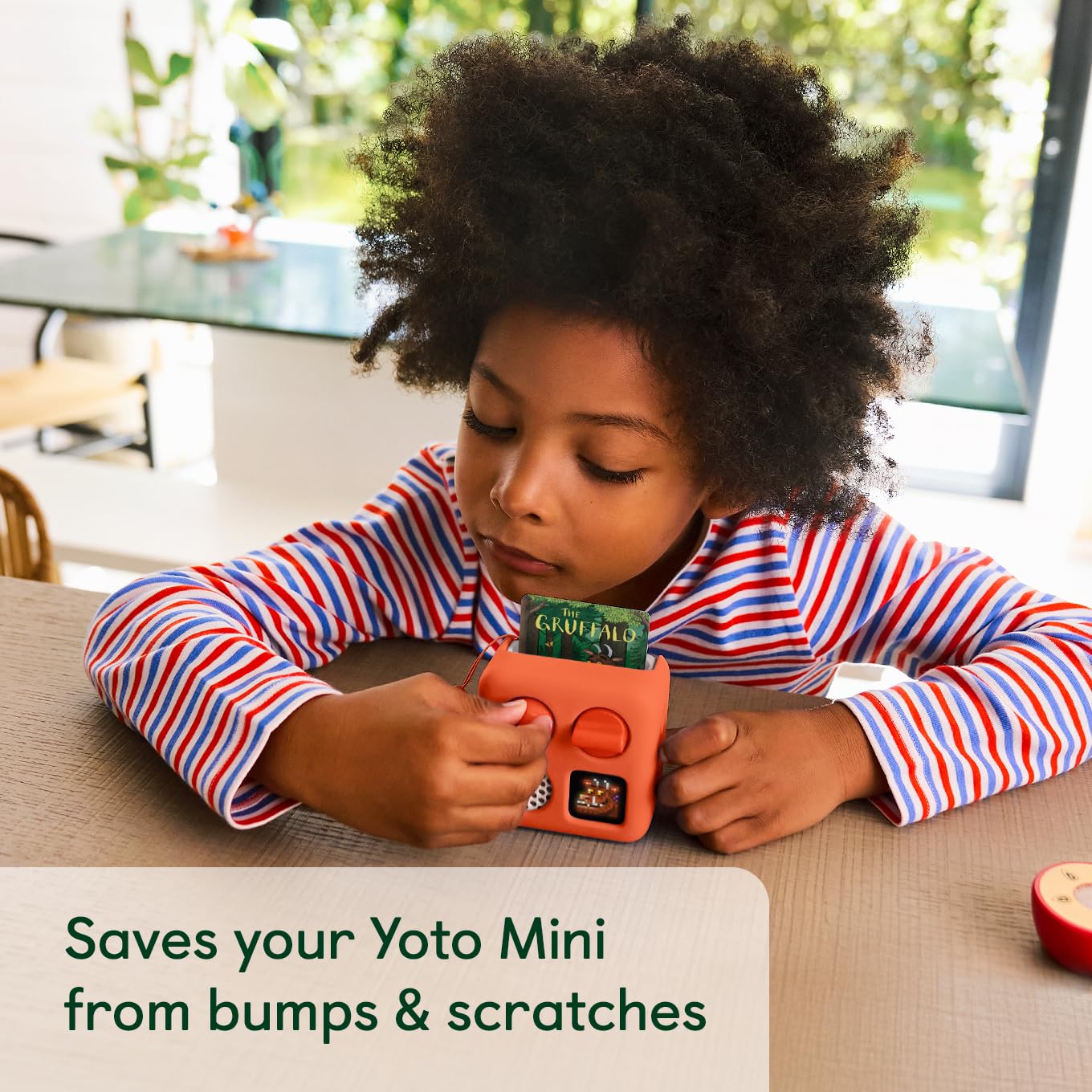 Yoto Mini Adventure Jacket anti-slip silicone skin enhances grip during play