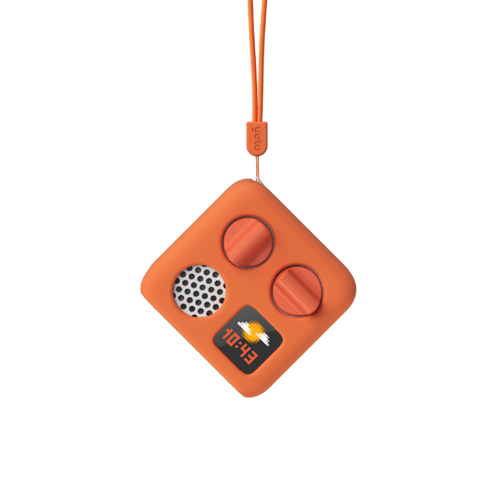Yoto Mini Adventure Jacket fruit-punch protects the device on the go