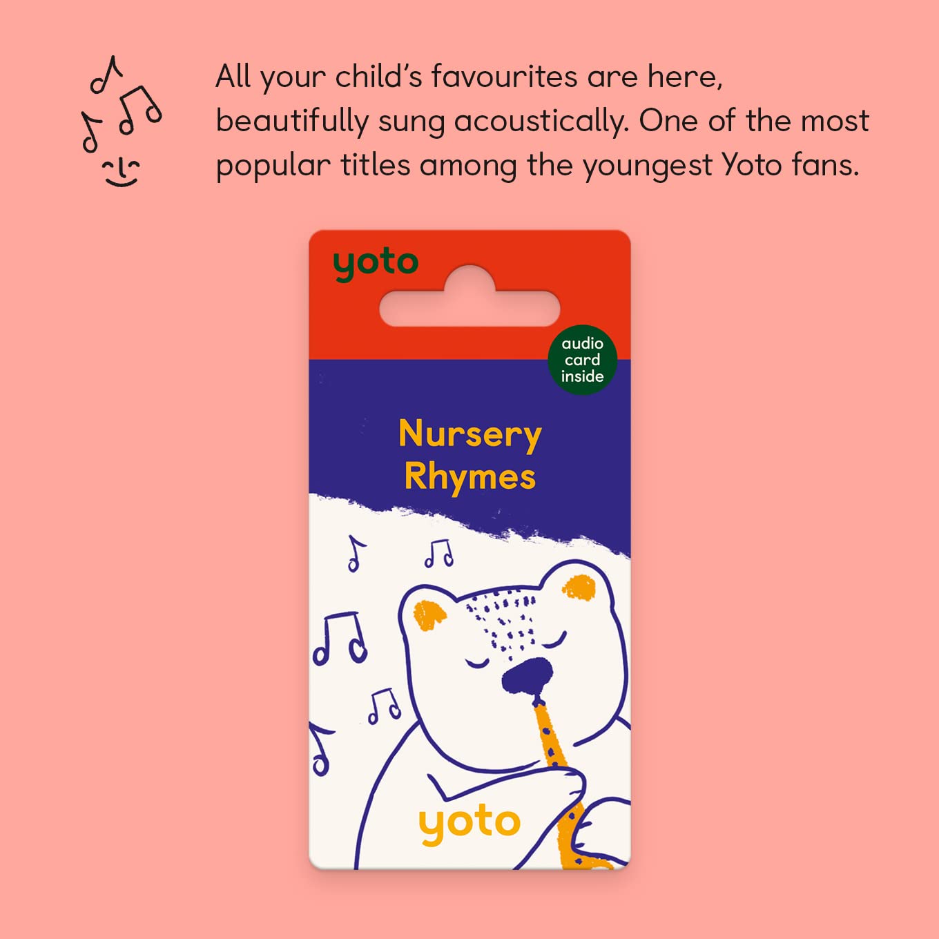 YOTO Nursery Rhymes card in box, ready for gifting or travel-friendly play.