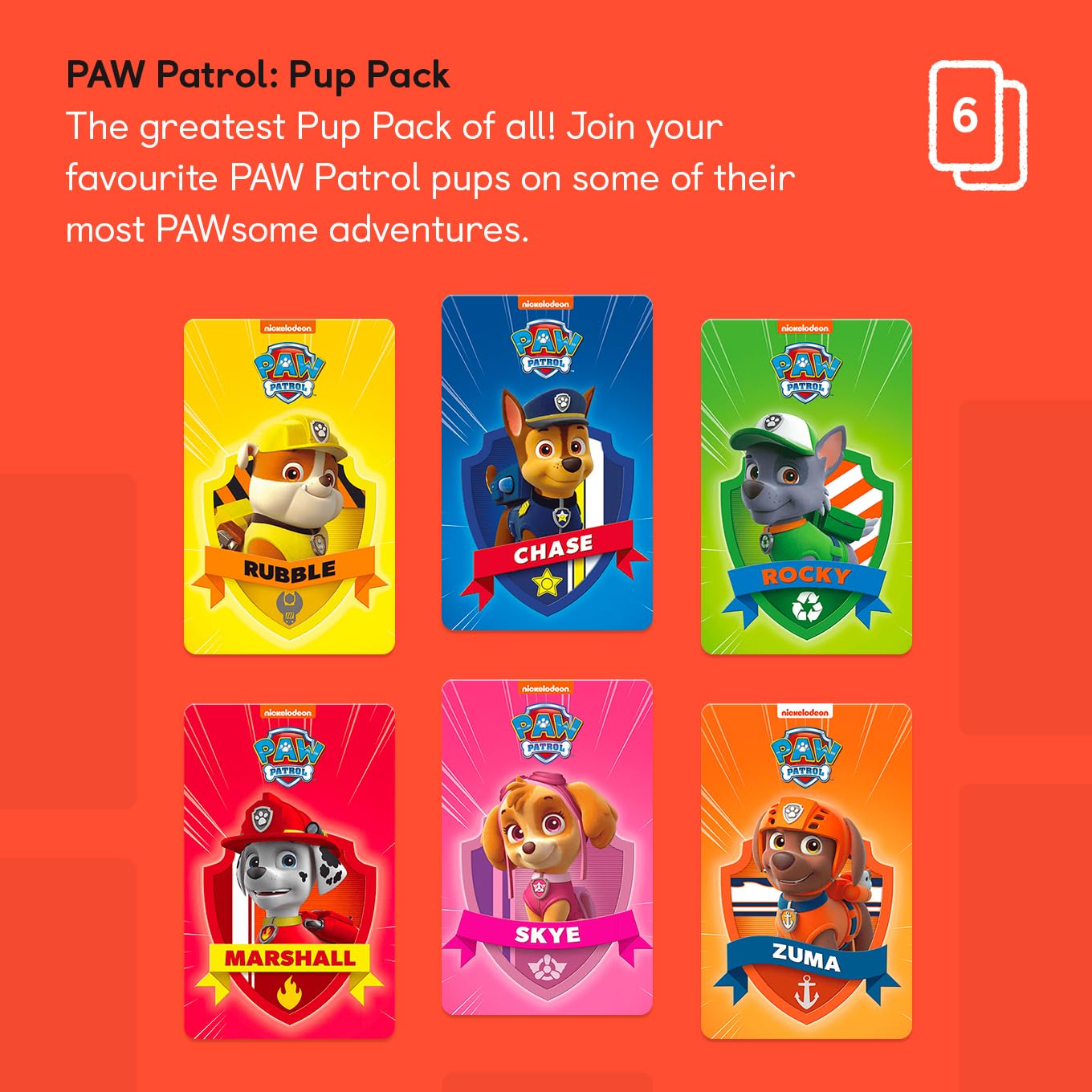 YOTO Paw Patrol Pup Pack card 1 shows two adventures on a single card
