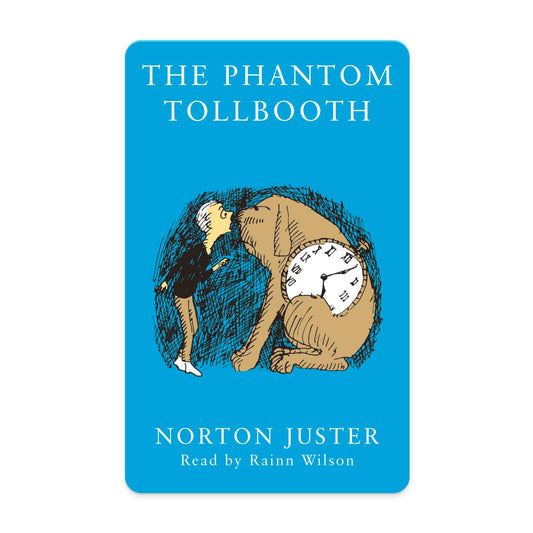 YOTO Phantom Tollbooth card in the player for screen-free listening.