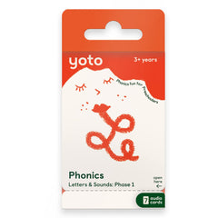 YOTO Phonics Phase 1 card What’s That Sound enhances listening and sound identification.