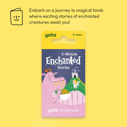 YOTO player with card inserted for instant storytelling on demand.