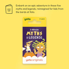 YOTO player with card showing screen-free listening and easy playback.