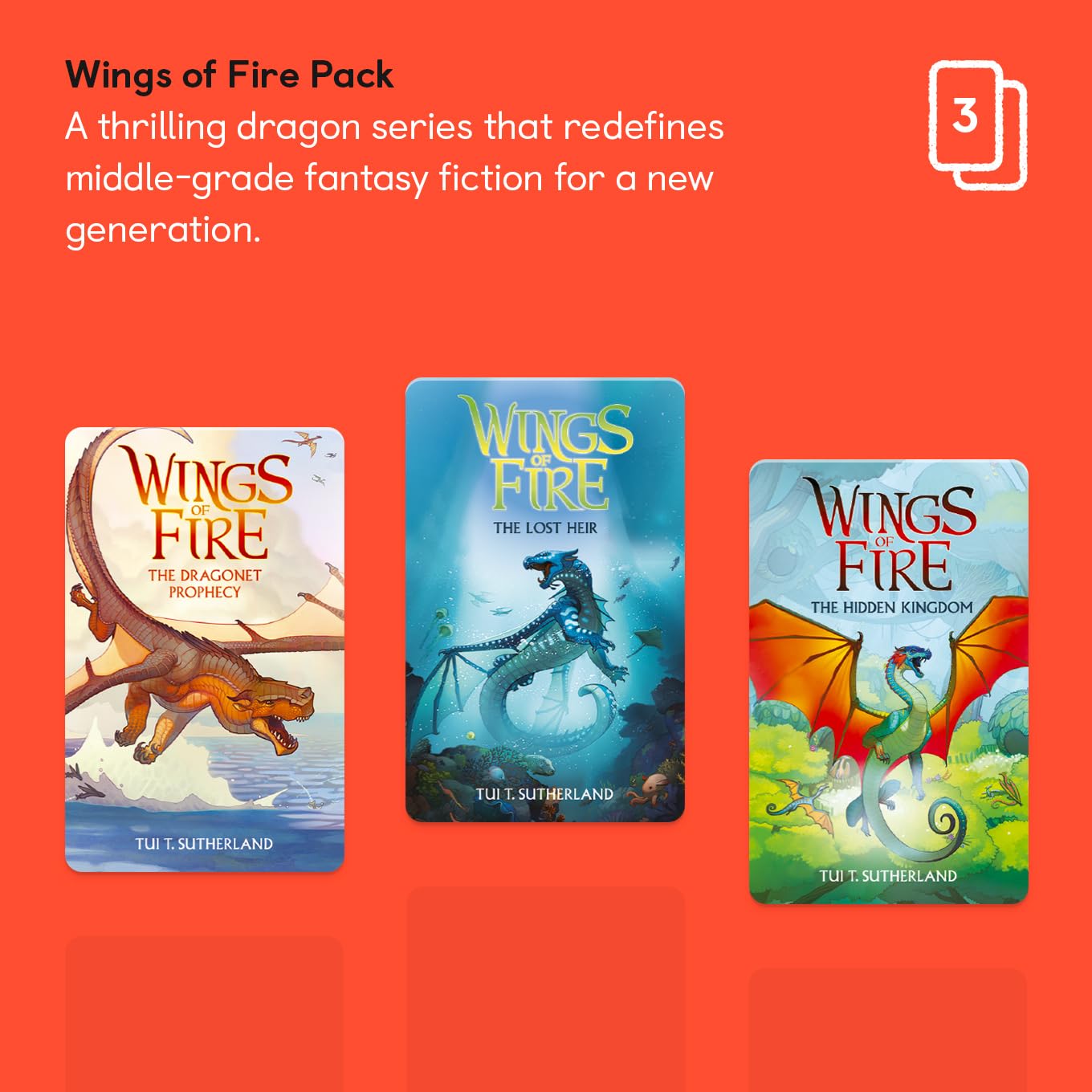 YOTO Player with Wings of Fire cards for instant listening