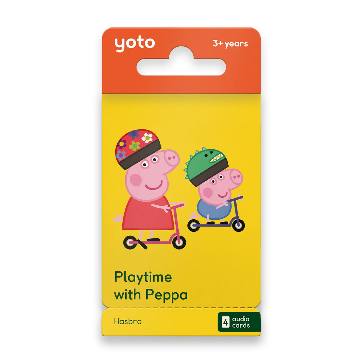 YOTO Playtime with Peppa card pack ready for screen-free storytelling