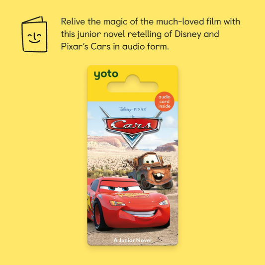 Radiator Springs adventure scene on YOTO card, ideal for travel listening