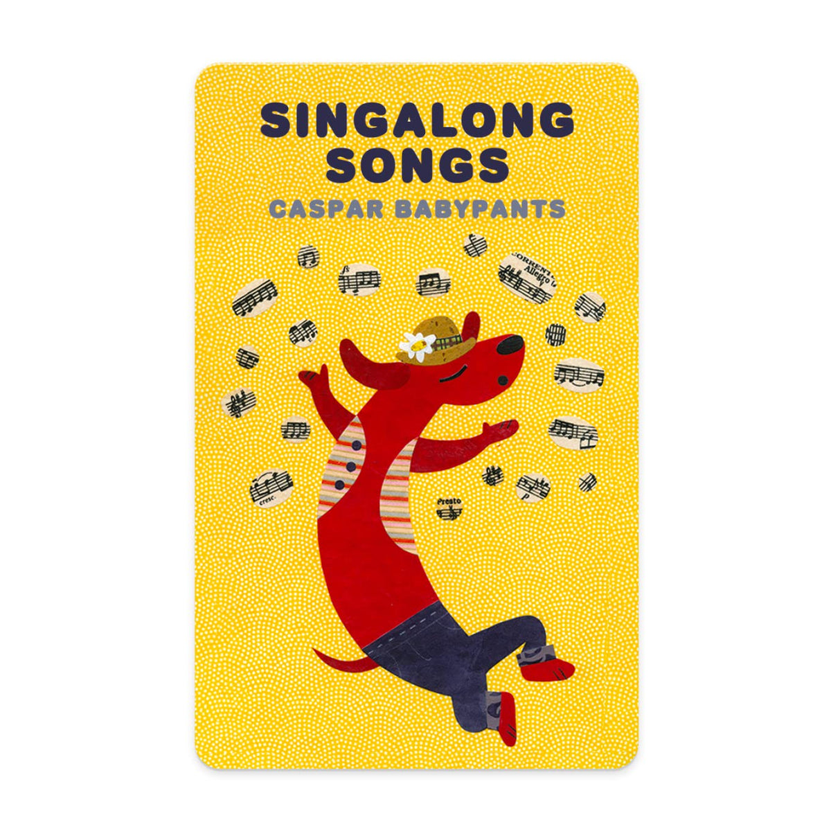 YOTO Singalong Caspar Babypants card inserted into the player for engaging singalongs