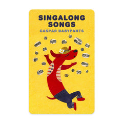 YOTO Singalong Caspar Babypants card inserted into the player for engaging singalongs