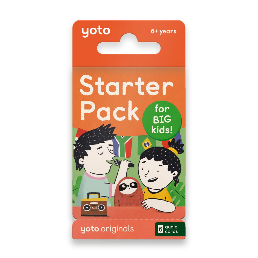 YOTO Starter Pack for Big Kids with six audiobook cards for rich listening and imagination.