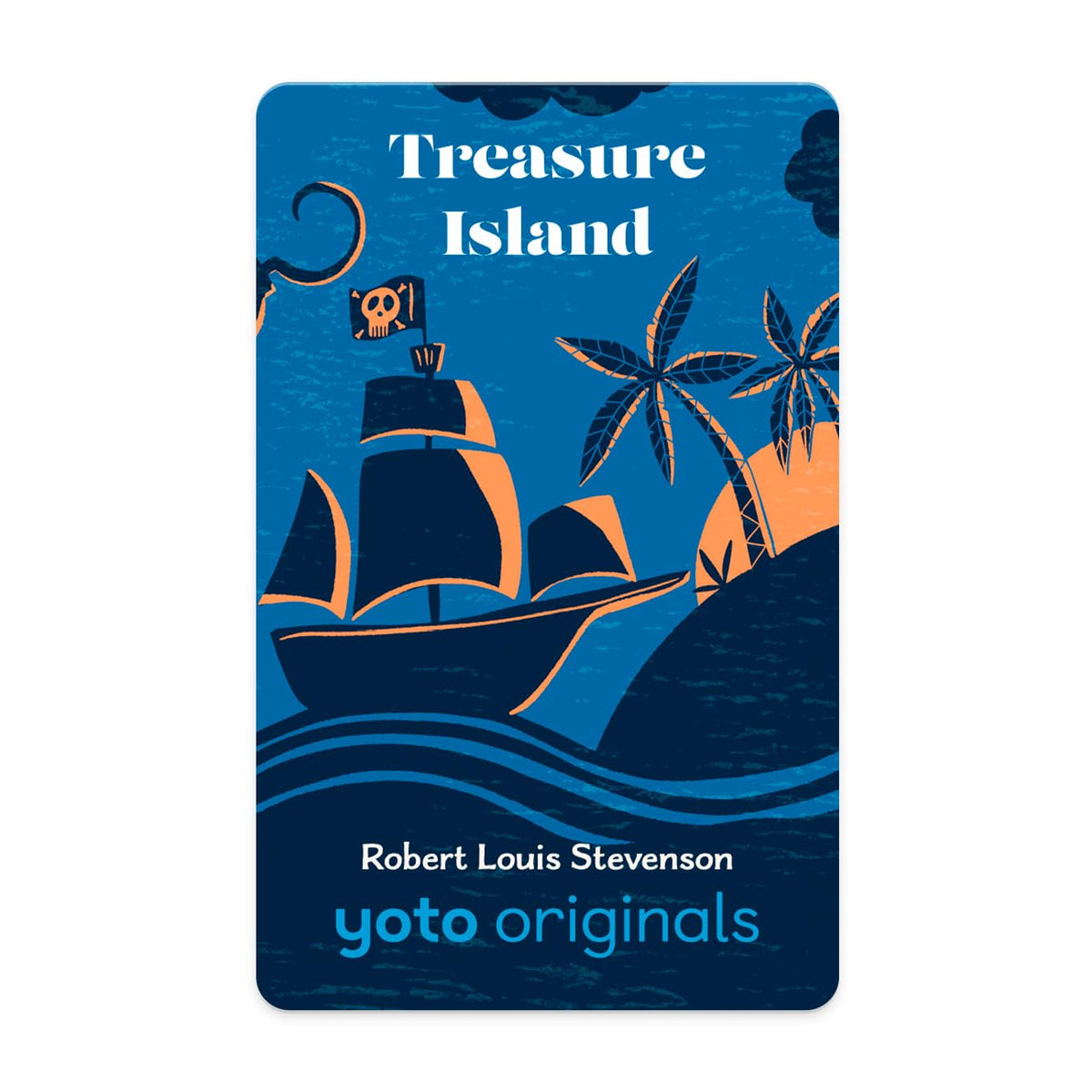 YOTO Treasure Island audio card front view for immersive screen-free storytelling