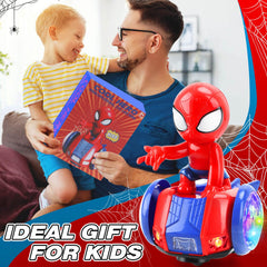 YOTOY Dancing Spider includes detachable hero dolls for imaginative stories.