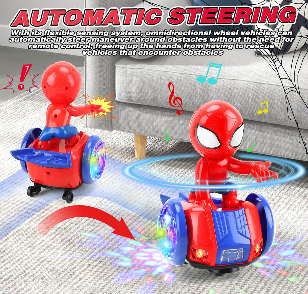 YOTOY Dancing Spider spins to dynamic music for lively play.