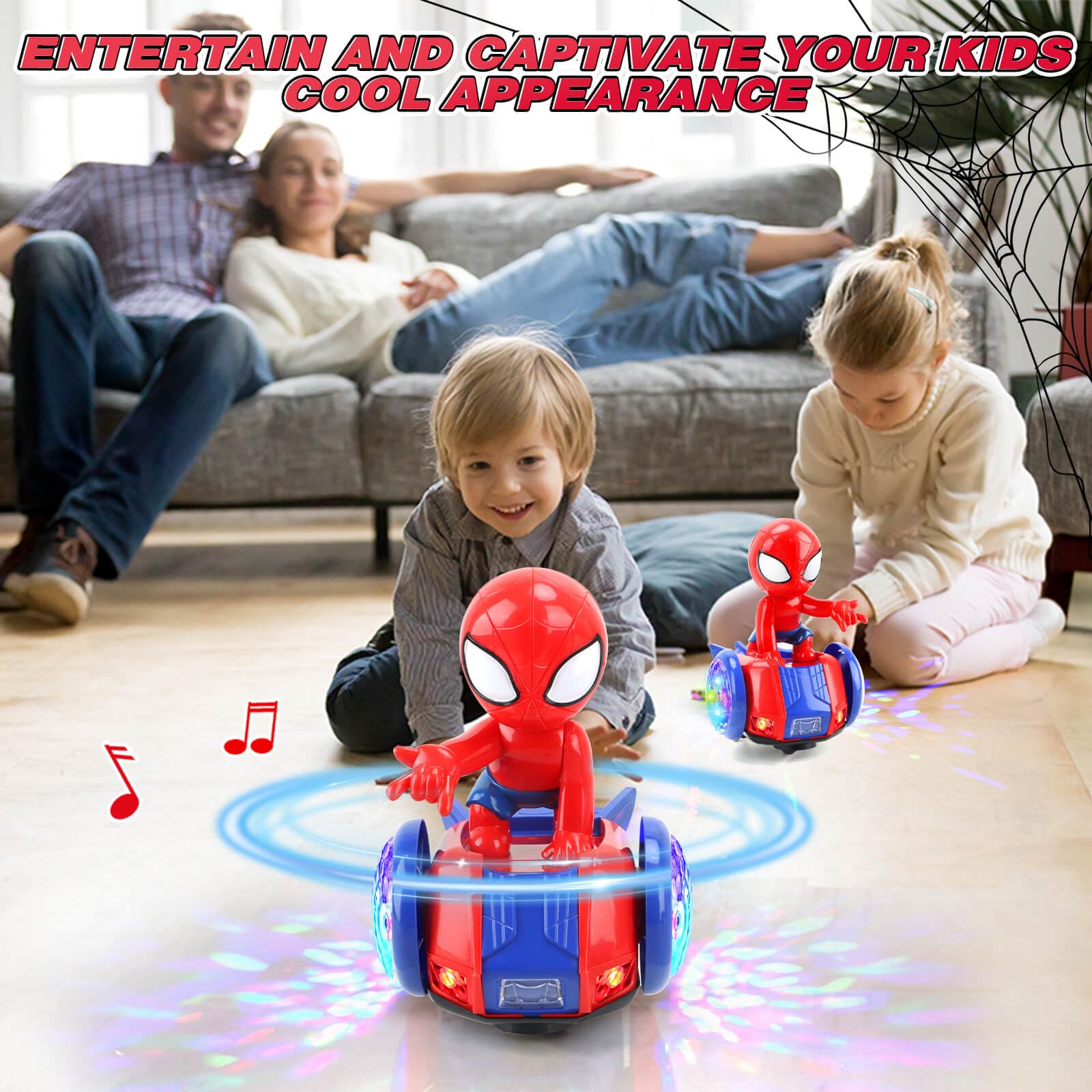 YOTOY Dancing Spider arrives in gift-ready packaging for birthdays and holidays.