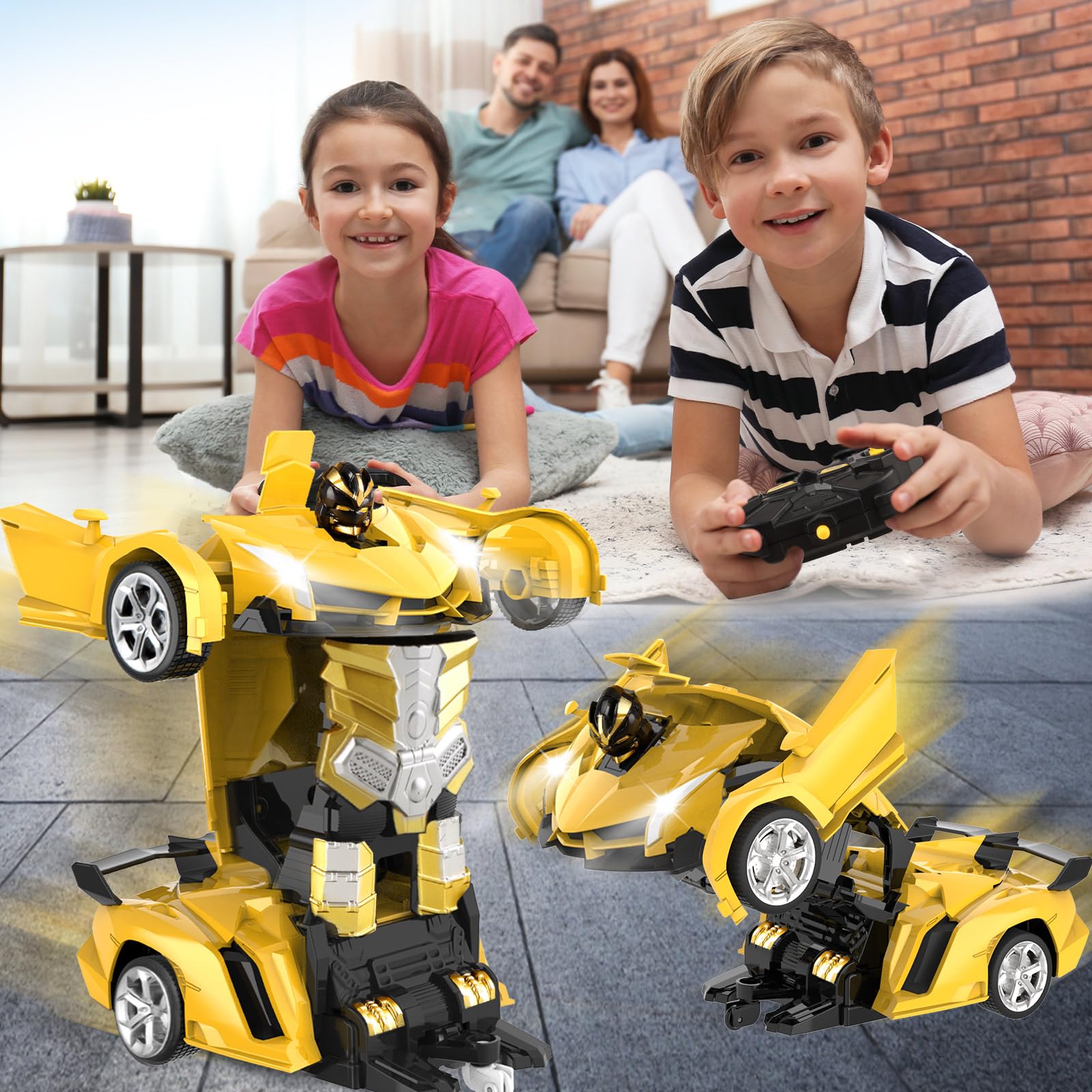 YOTOY robot mode stunts, exciting transformation during playtime