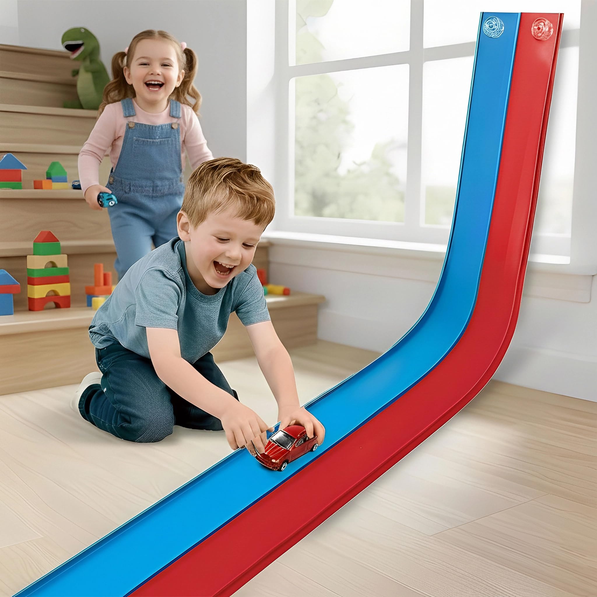 Yottix Flex Track 15ft unfolded for instant play with versatile layouts.