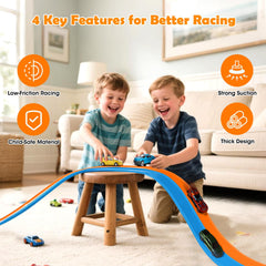 Yottix vertical racing with suction cups on window for new play dimension