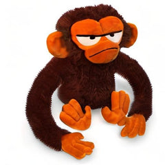 YOTTOY Grumpy Monkey 12-inch plush with big ears, ideal for bedtime rituals.