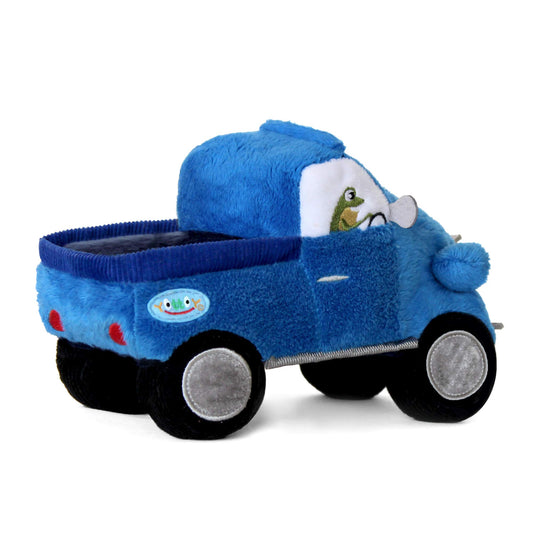 YOTTOY Little Blue Truck Velboa body with velour accents for tactile interest.