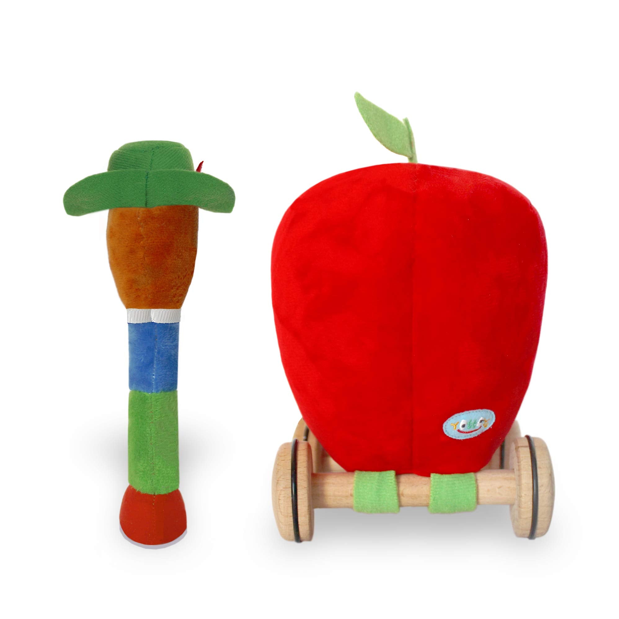 YOTTOY Lowly Worm green alpine hat detail adds whimsy and recognition