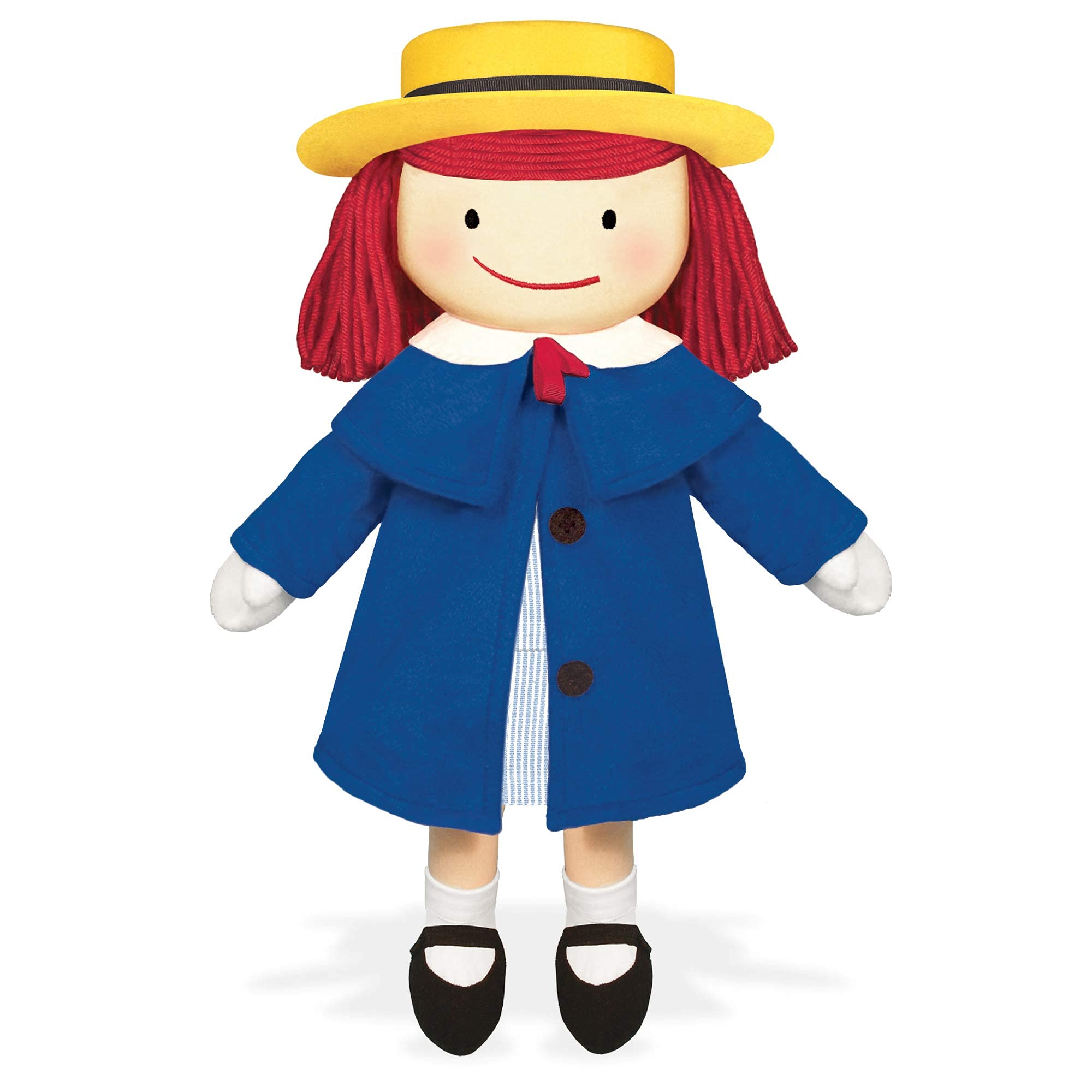 YOTTOY Madeline Collection in blue coat and dress for imaginative play and companionship