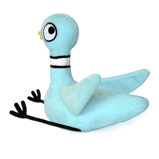 YOTTOY Pigeon embroidered eyes and velour feet add charm for imaginative play.