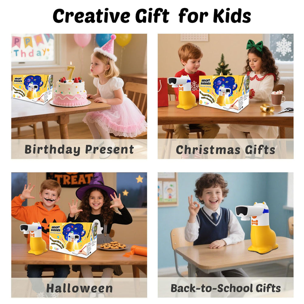 Yoturetoys AI Drawing Projector quiet-time mode keeps kids engaged and mess-free.