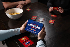 You Gotta Know Chicago game-night setup inspires social play and shared nostalgia.