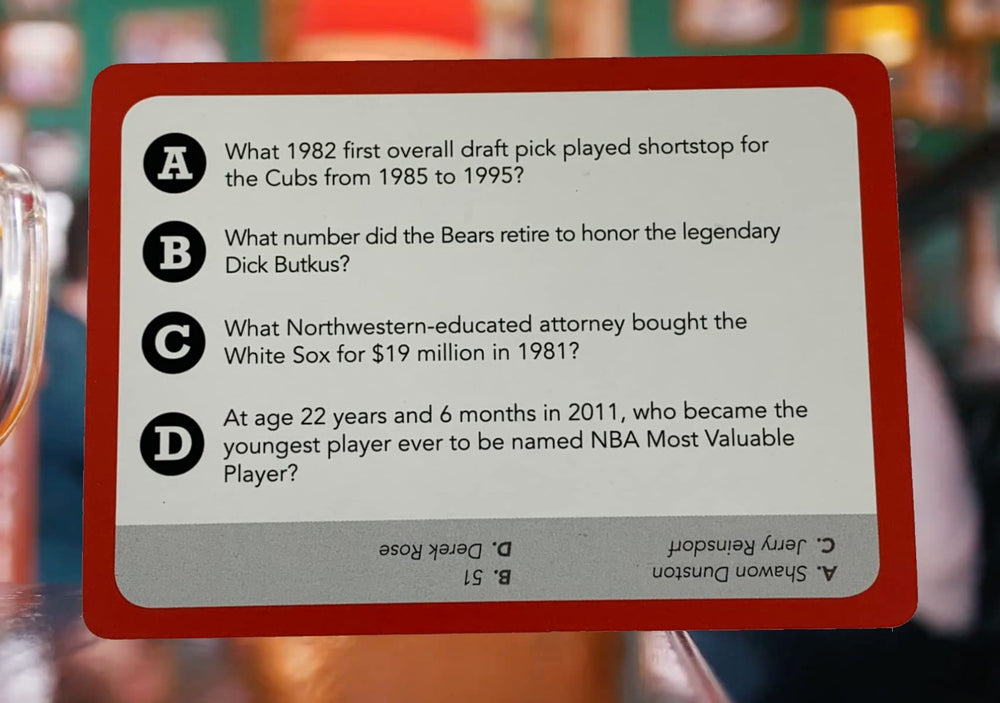 You Gotta Know Chicago team sports collage highlights categories from football to arenas for immersive trivia.