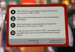 You Gotta Know Chicago team sports collage highlights categories from football to arenas for immersive trivia.