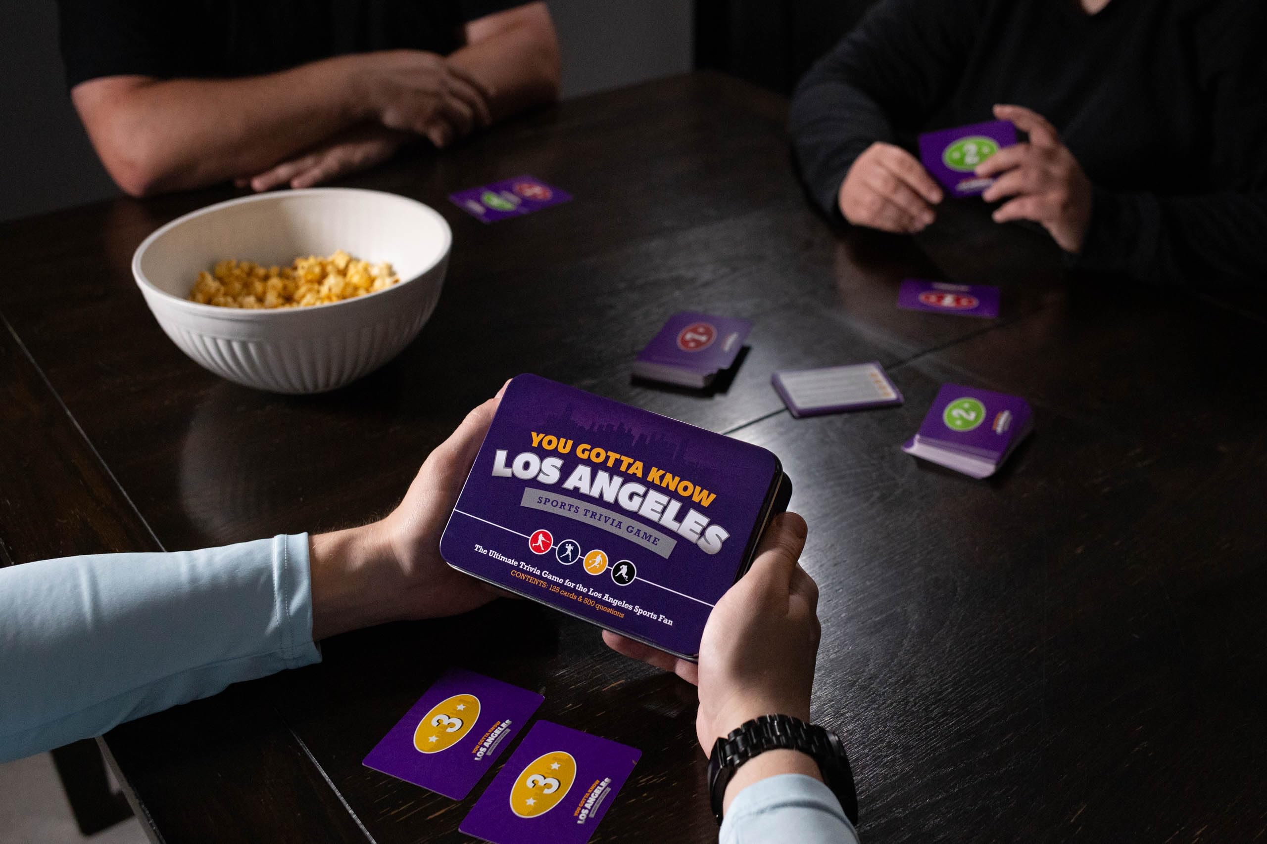 You Gotta Know Los Angeles game night at a bar or home with friends and fans.