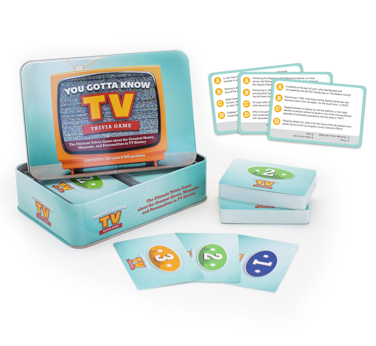 You Gotta Know TV Trivia Game cover, perfect for family game night.