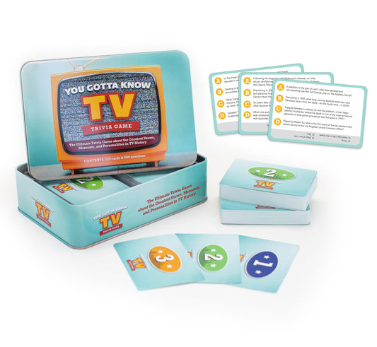 You Gotta Know TV Trivia Game cover, perfect for family game night.