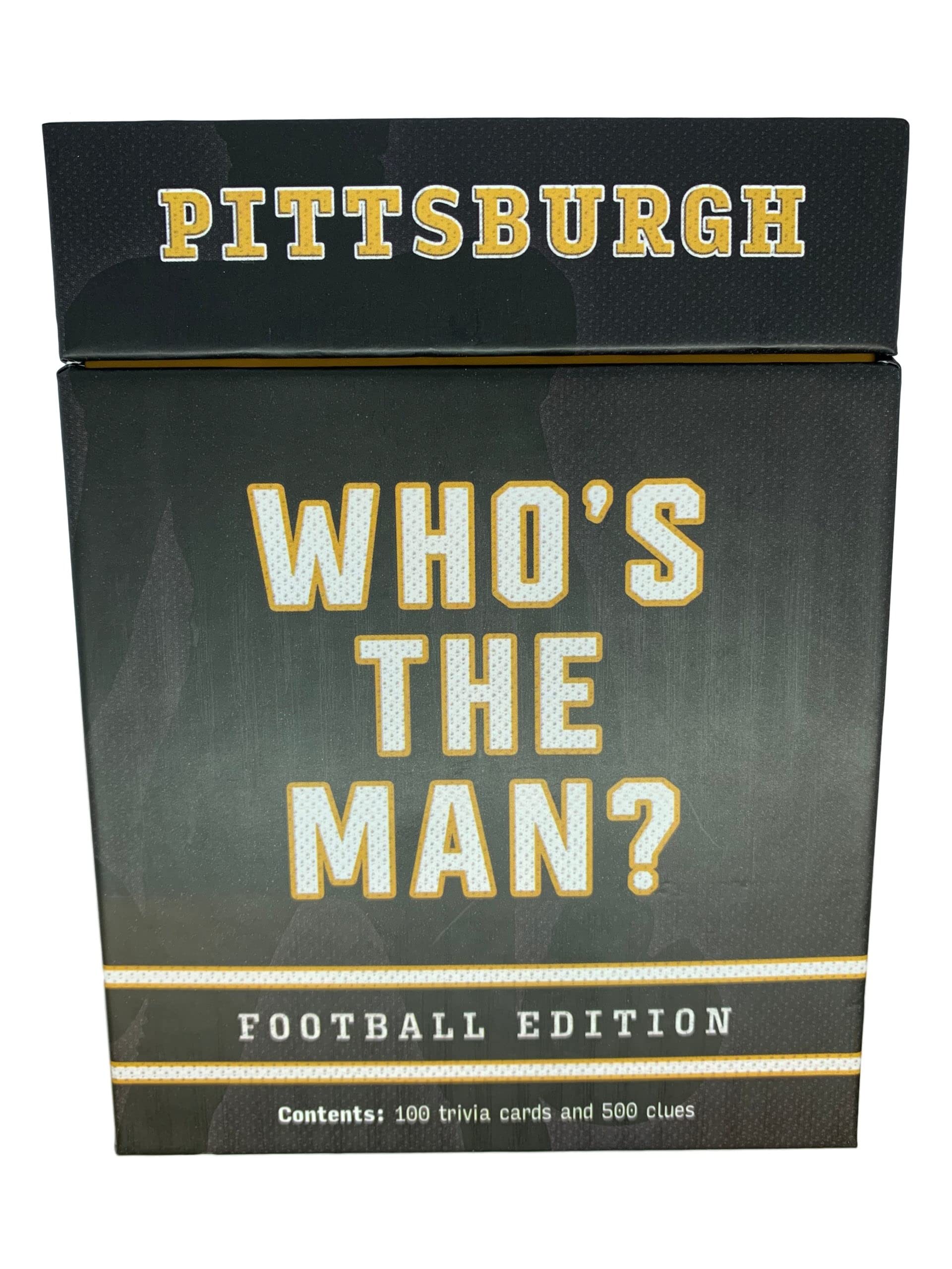 You Gotta Know's Who's the Man? clue-reading card supports lively discussion at gatherings.