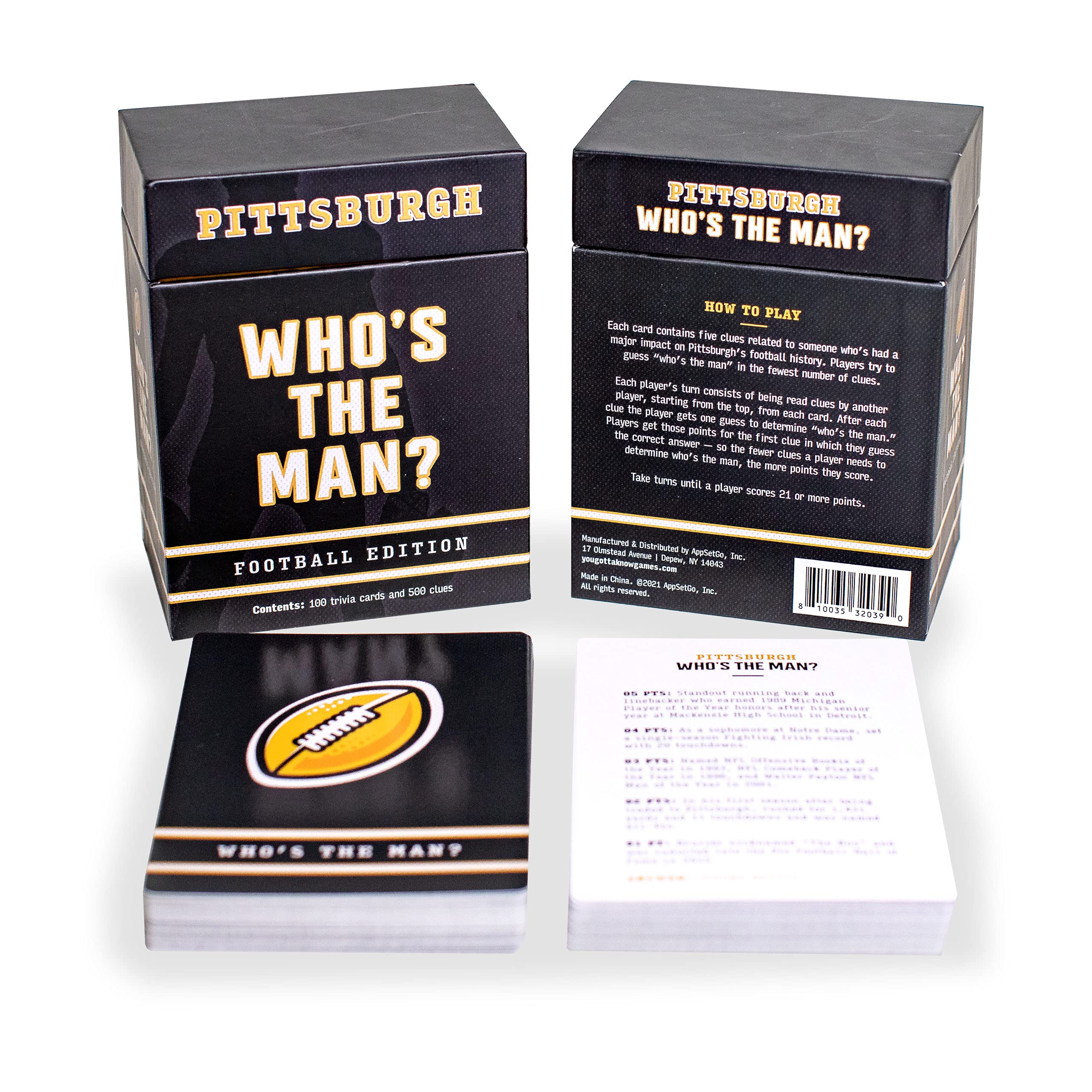 You Gotta Know's Who's the Man? card front for trivia excitement and nostalgia.