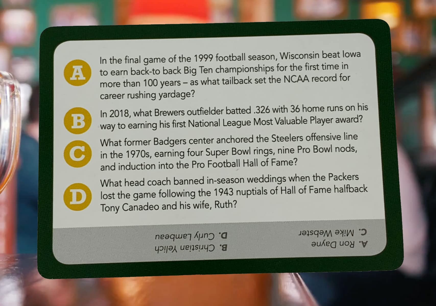 You Gotta Know Wisconsin hockey trivia cards for fans and friends